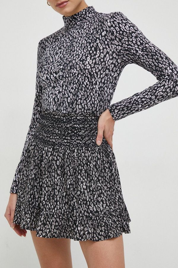 Pepe Jeans Suknja Pepe Jeans boja: crna, mini, širi se prema dolje