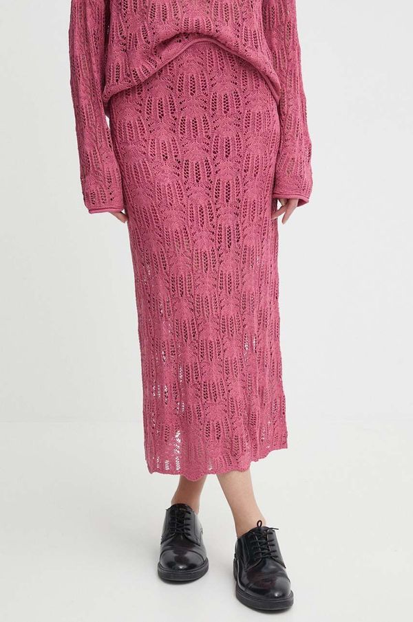 Pepe Jeans Suknja Pepe Jeans GWEN boja: ružičasta, maxi, pencil, PL901121