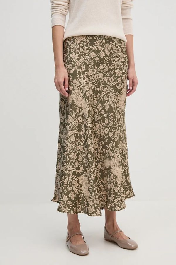 Pepe Jeans Suknja Pepe Jeans PIETY boja: zelena, maxi, širi se prema dolje, PL901162