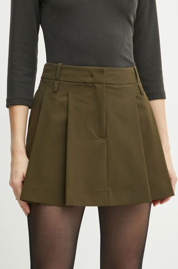 Pinko Suknja Pinko boja: zelena, mini, širi se prema dolje, 104357 A18E