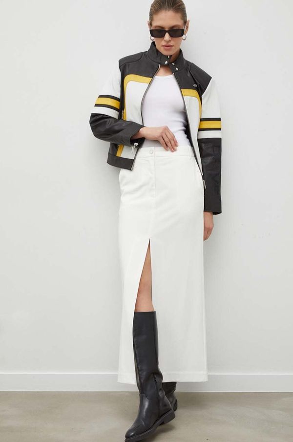 Remain Suknja Remain boja: bež, maxi, ravna