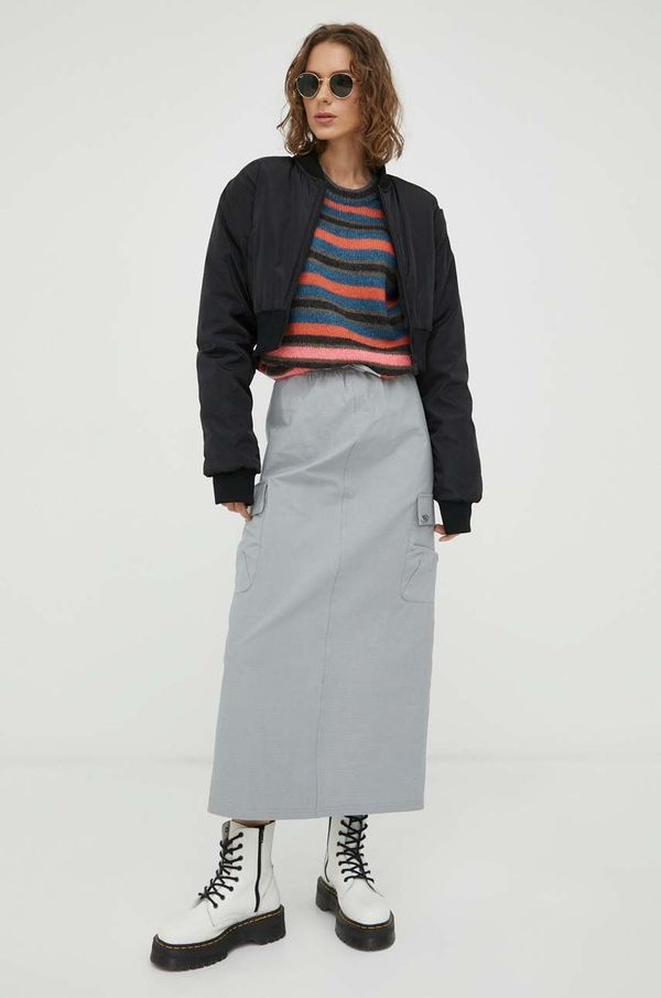 Resume Suknja Résumé boja: siva, midi, ravna