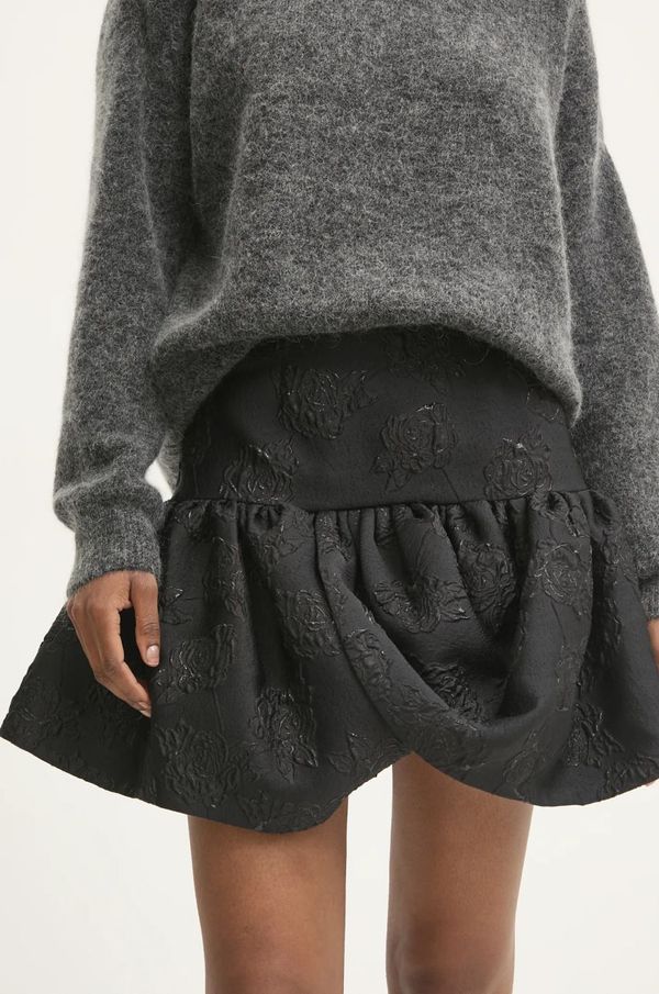 Rotate Suknja Rotate 0 boja: crna, mini, širi se prema dolje, 113602100