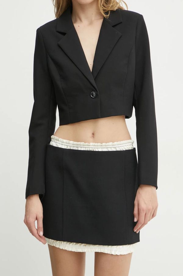 Victoria Beckham Suknja s primjesom vune Victoria Beckham boja: crna, mini, pencil, 1125WSK006037A