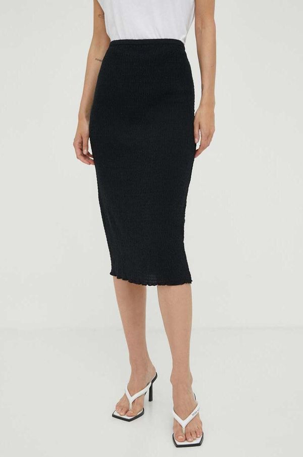 Samsoe Samsoe Suknja Samsoe Samsoe boja: crna, midi, pencil