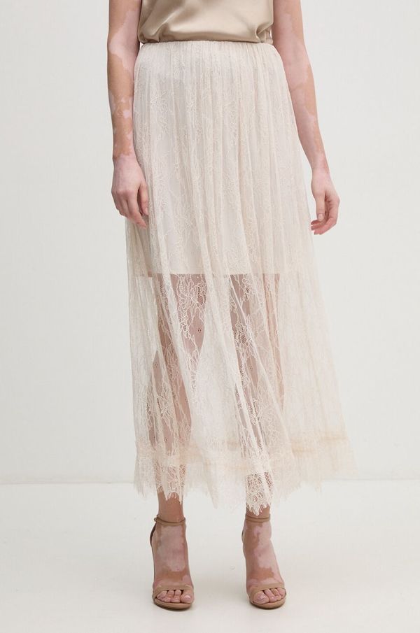 Sisley Suknja Sisley boja: bež, maxi, širi se prema dolje, 4HLGL0029