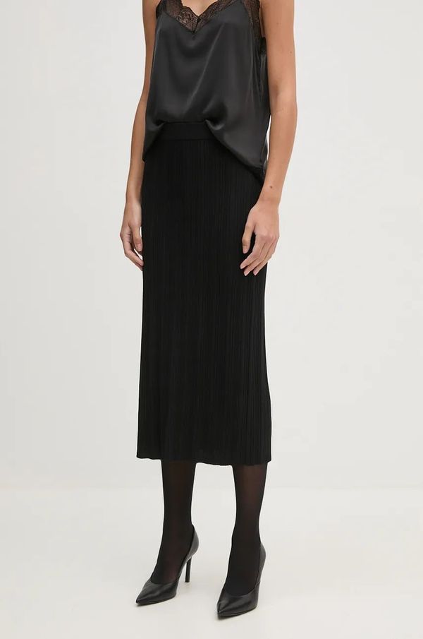 Sisley Suknja Sisley boja: crna, midi, ravna, 1WTHM000C