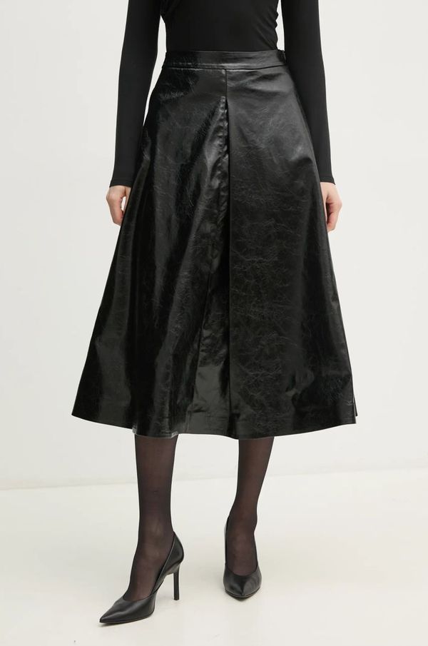 Sisley Suknja Sisley boja: crna, midi, širi se prema dolje, 4XAUL002E