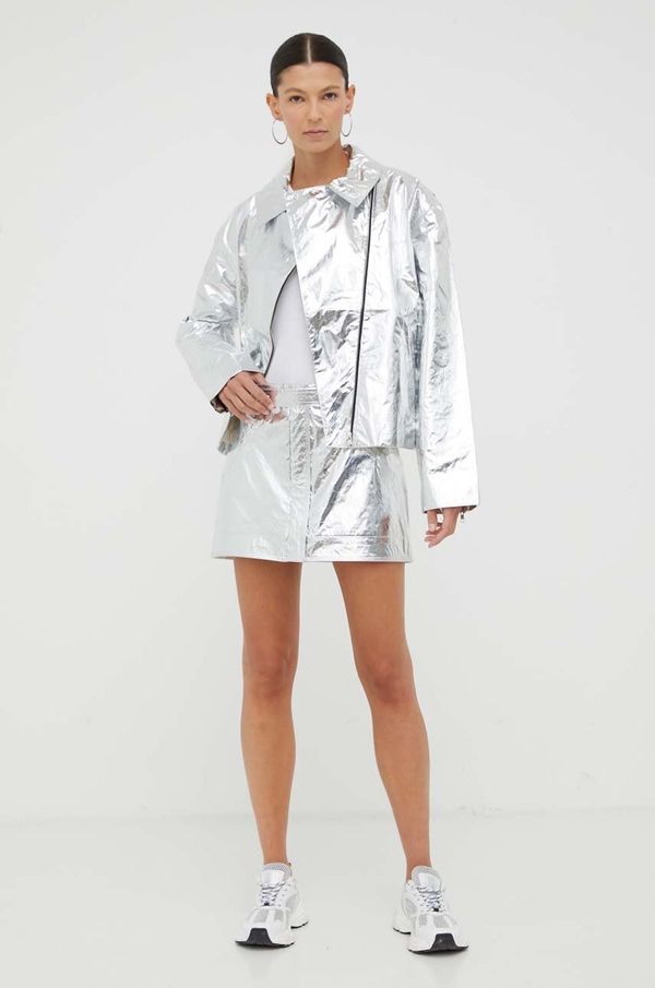 Stine Goya Suknja Stine Goya Casey boja: srebrna, mini, pencil