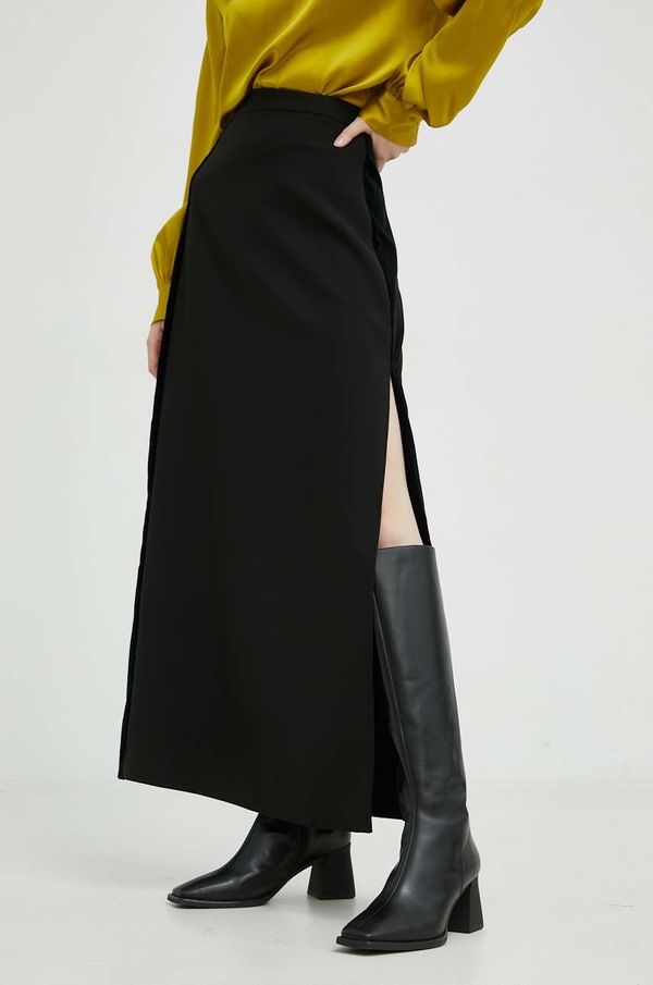 The Kooples Suknja The Kooples boja: crna, maxi, ravna