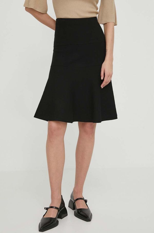 Tiger of Sweden Suknja Tiger Of Sweden boja: crna, mini, širi se prema dolje