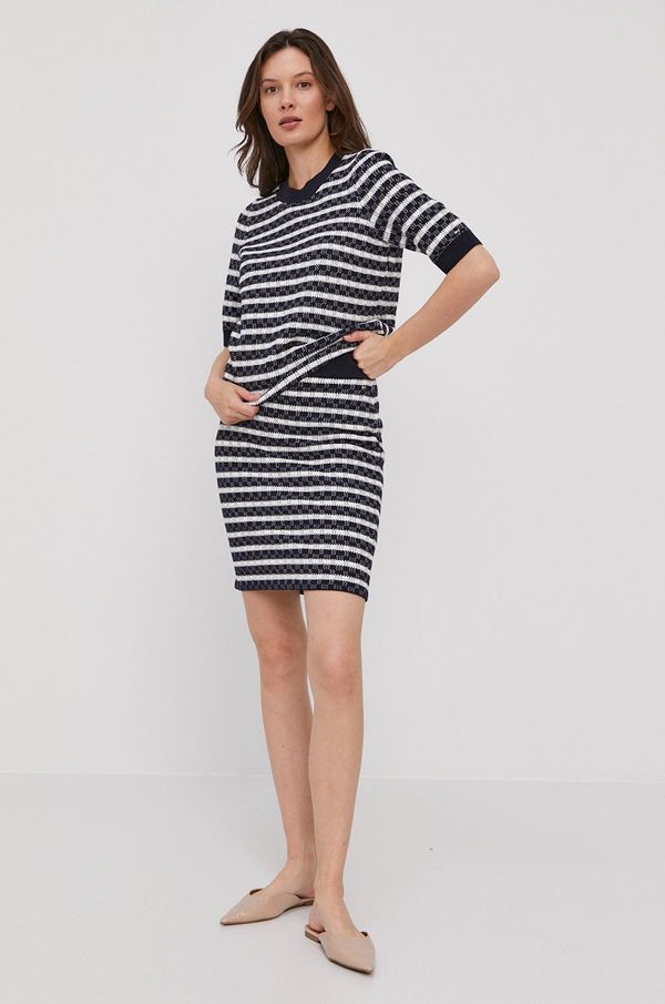 Tommy Hilfiger Suknja Tommy Hilfiger boja: tamno plava