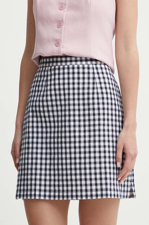 Tommy Jeans Suknja Tommy Jeans boja: crna, mini, širi se prema dolje, DW0DW17872