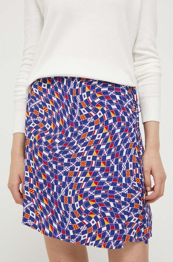 Tommy Jeans Suknja Tommy Jeans boja: tamno plava, mini, pencil