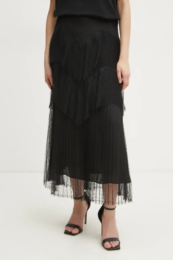 Twinset Suknja Twinset boja: crna, maxi, ravna, 251TP2512