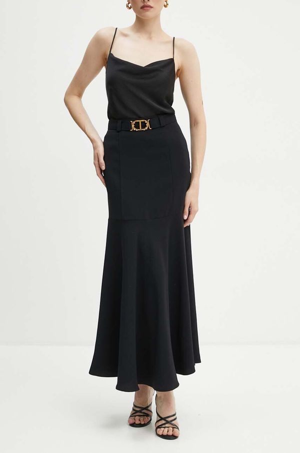 Twinset Suknja Twinset boja: crna, maxi, širi se prema dolje, 242TP208C