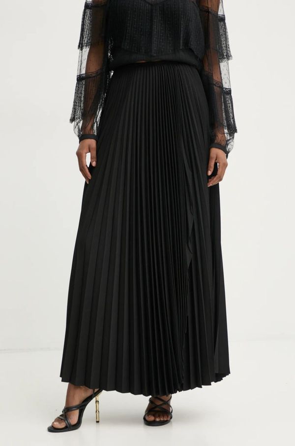 Twinset Suknja Twinset boja: crna, maxi, širi se prema dolje, 251TP2424