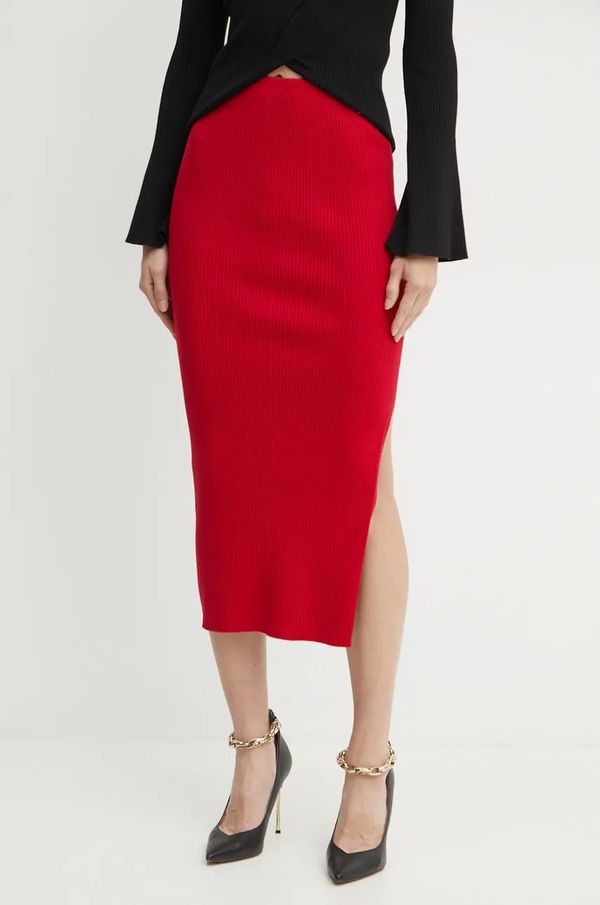 Twinset Suknja Twinset boja: crvena, maxi, pencil, 242TT3026