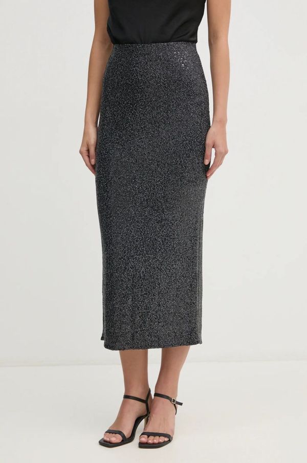 United Colors of Benetton Suknja United Colors of Benetton boja: crna, midi, pencil, 4RO6D0046