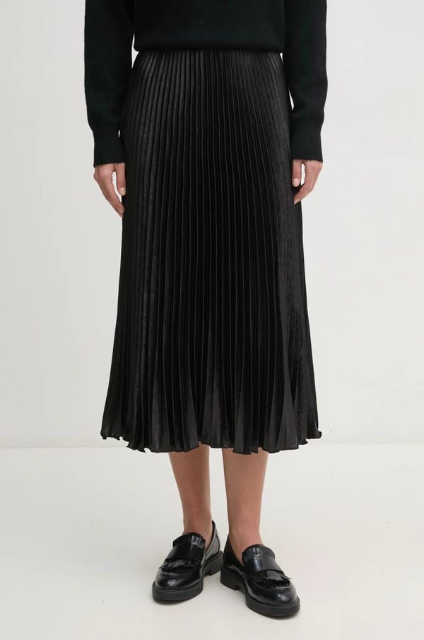 United Colors of Benetton Suknja United Colors of Benetton boja: crna, midi, širi se prema dolje, 44I7D003I