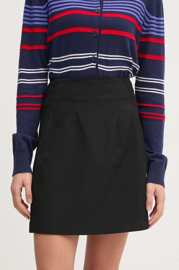 United Colors of Benetton Suknja United Colors of Benetton boja: crna, mini, širi se prema dolje, 4OIGD003Y