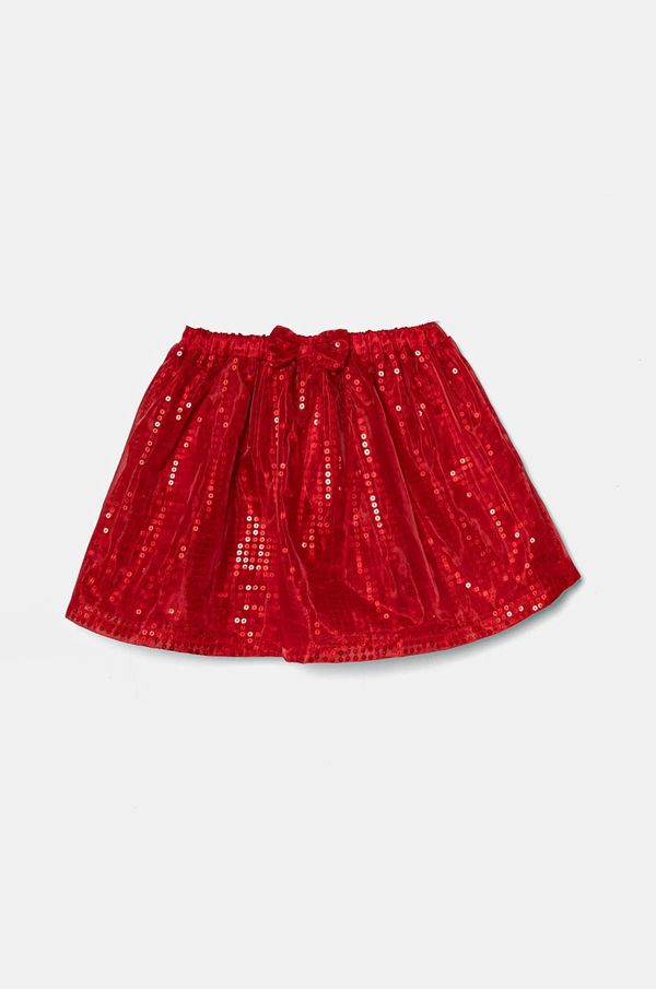 United Colors of Benetton Suknja United Colors of Benetton boja: crvena, mini, širi se prema dolje, 42R4G000X