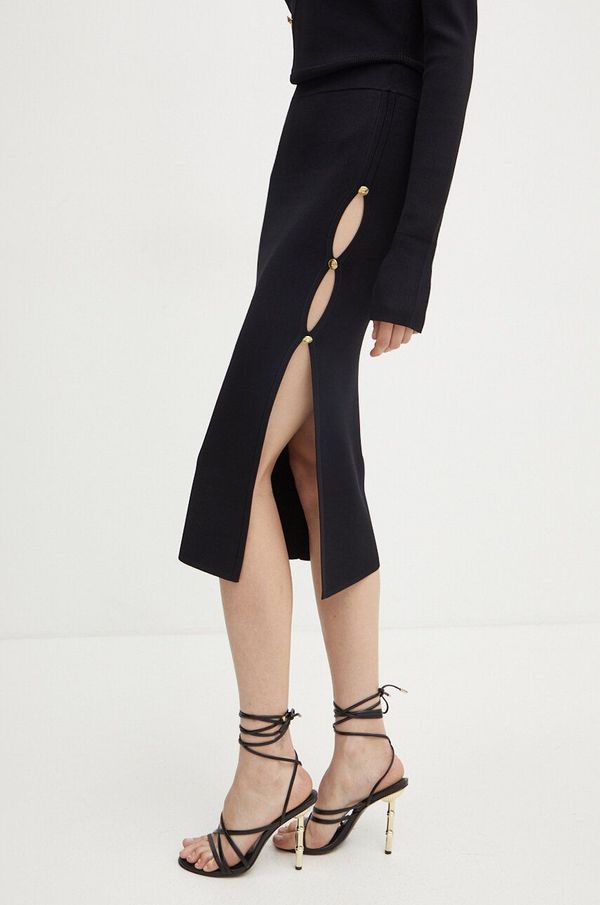 Versace Jeans Couture Suknja Versace Jeans Couture boja: crna, midi, pencil, 77HAEMB1 CM61H