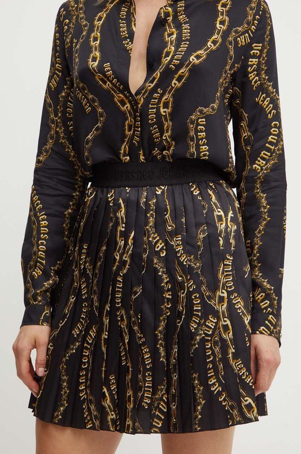 Versace Jeans Couture Suknja Versace Jeans Couture boja: crna, mini, širi se prema dolje, 77HAE820 NS525