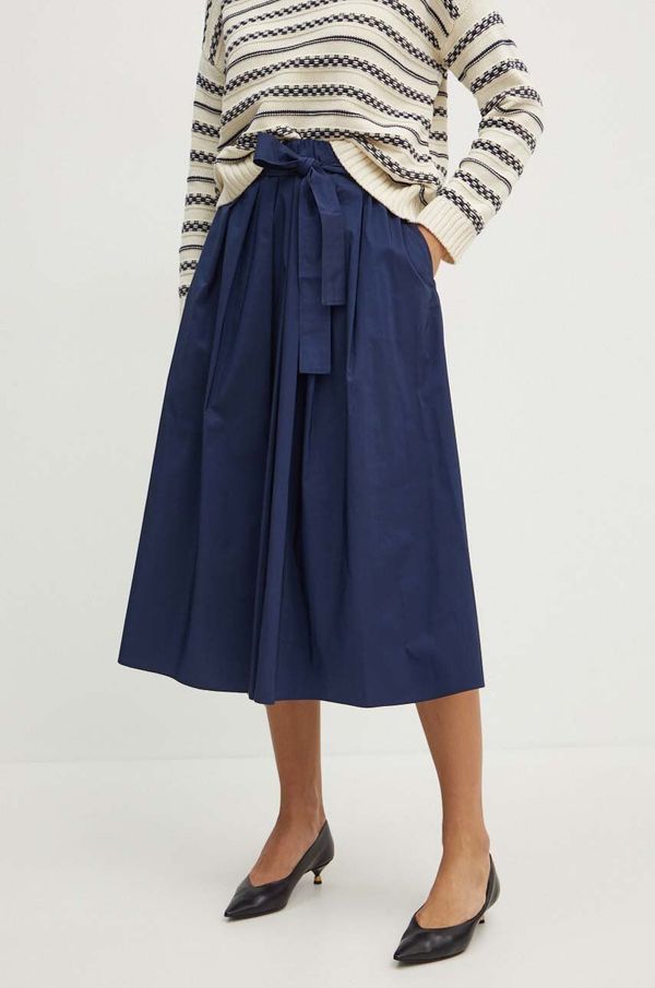 Weekend Max Mara Suknja Weekend Max Mara boja: tamno plava, midi, širi se prema dolje, 2425106051600