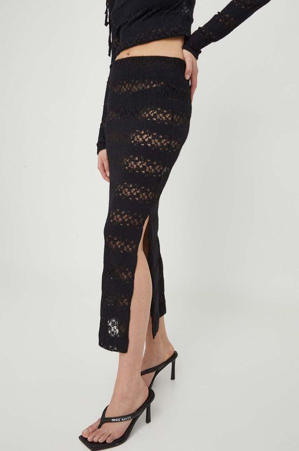 Won Hundred Suknja Won Hundred boja: crna, midi, pencil