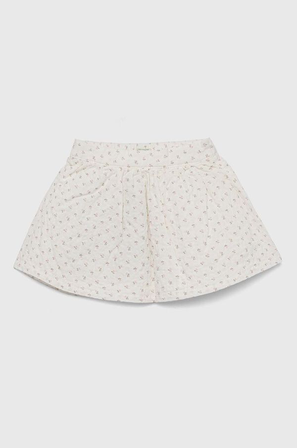 United Colors of Benetton Suknja za bebe United Colors of Benetton boja: bež, mini, širi se prema dolje