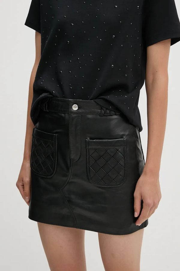 Zadig&Voltaire Suknja ZADIG&VOLTAIRE boja: crna, mini, širi se prema dolje, RWSK00054