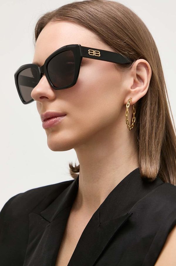Balenciaga Sunčane naočale Balenciaga BB0273SA za žene, boja: crna
