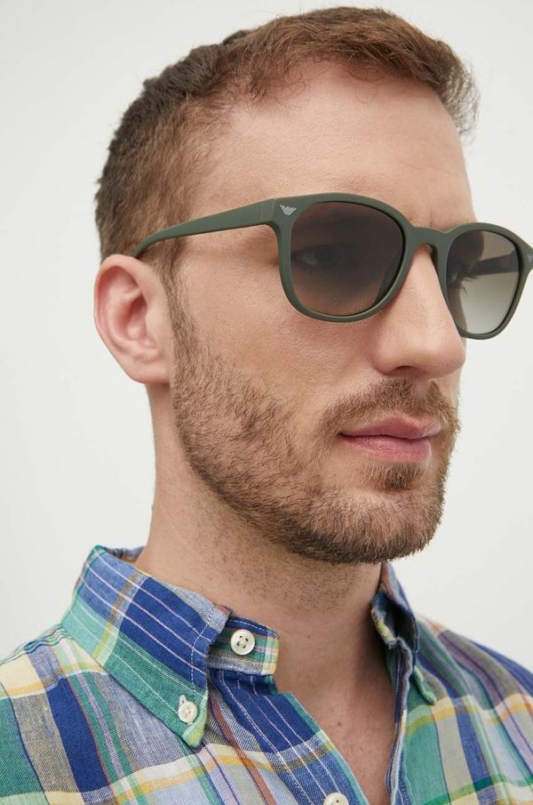Emporio Armani Sunčane naočale Emporio Armani za muškarce, boja: zelena