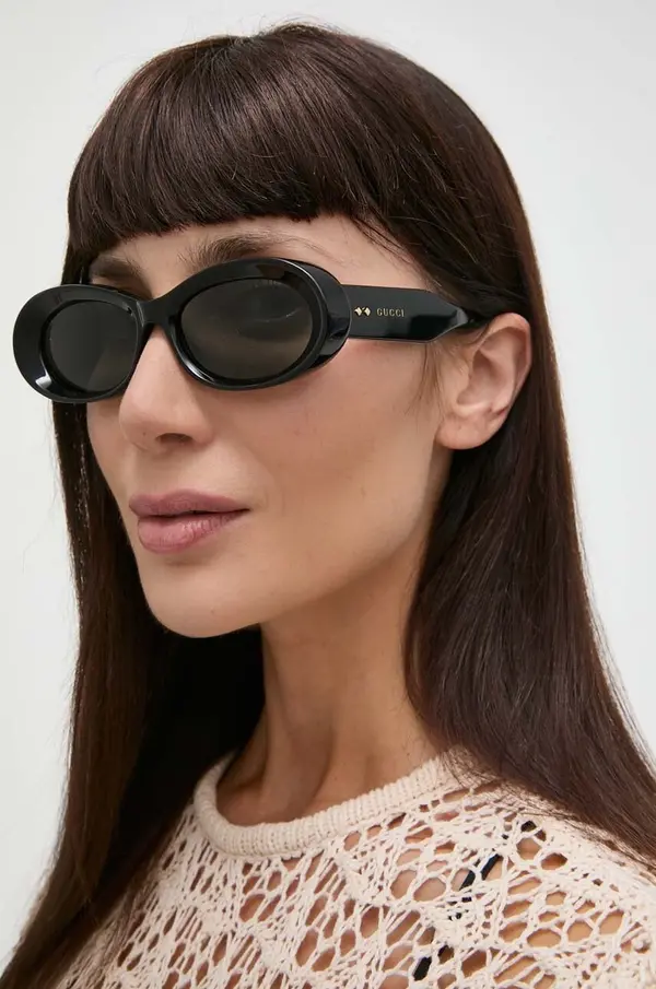 Gucci Sunčane naočale Gucci za žene, boja: crna