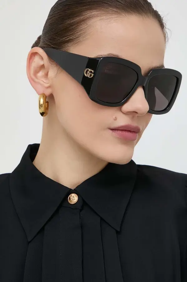 Gucci Sunčane naočale Gucci za žene, boja: crna