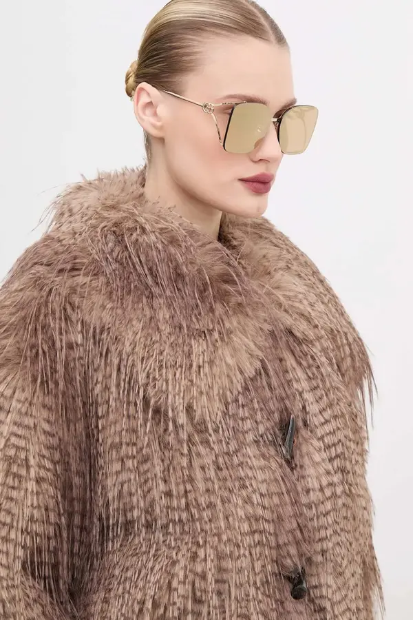 Gucci Sunčane naočale Gucci za žene, boja: zlatna, GG1713SA