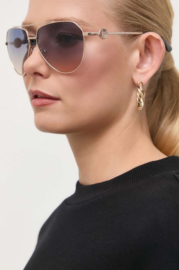 Guess Sunčane naočale Guess za žene, boja: zlatna