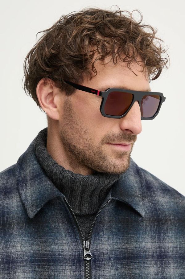 Hugo Sunčane naočale HUGO za muškarce, boja: crna, HG 1312/S