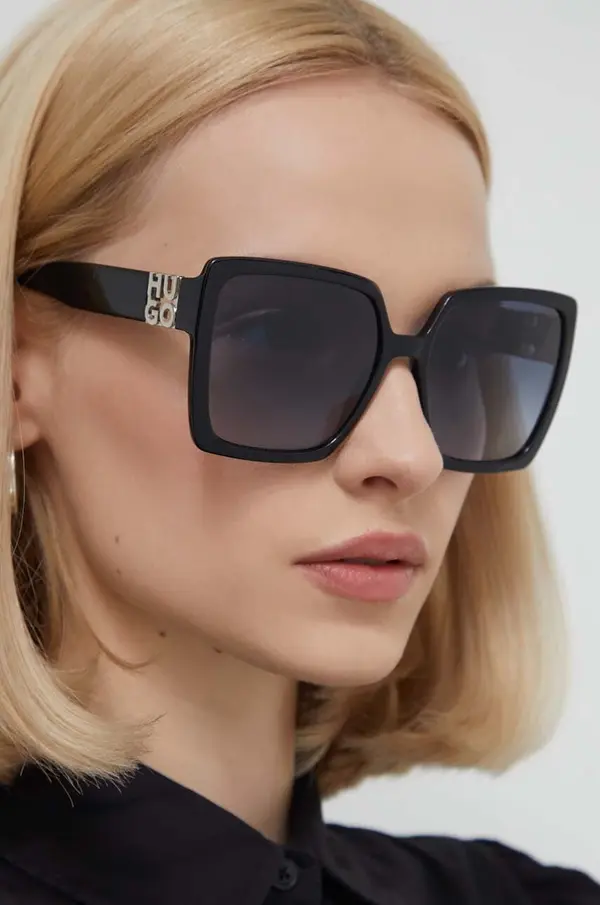 HUGO Sunčane naočale HUGO za žene, boja: crna