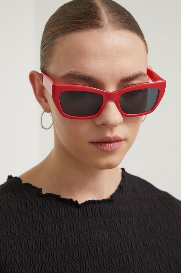 Hugo Sunčane naočale HUGO za žene, boja: crna