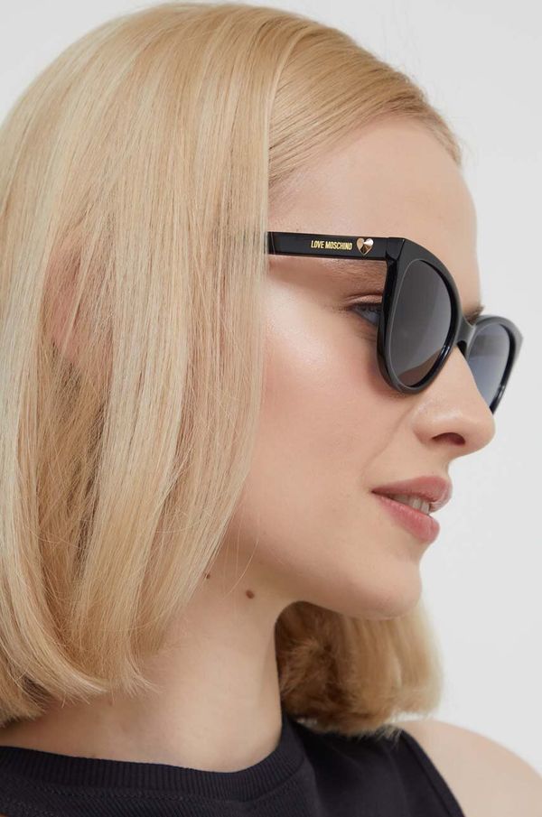 Love Moschino Sunčane naočale Love Moschino za žene, boja: crna