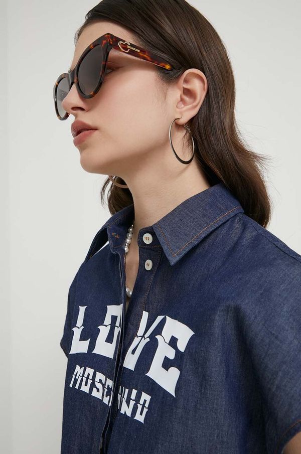 Love Moschino Sunčane naočale Love Moschino za žene, boja: smeđa