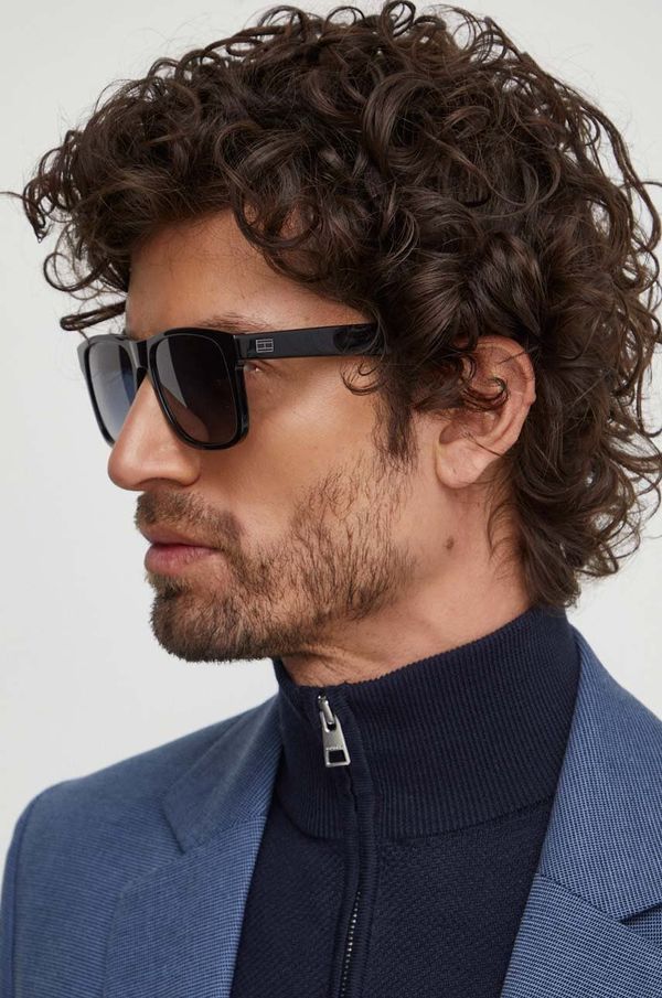 Tommy Hilfiger Sunčane naočale Tommy Hilfiger za muškarce, boja: crna