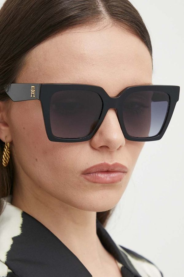 Tommy Hilfiger Sunčane naočale Tommy Hilfiger za žene, boja: crna