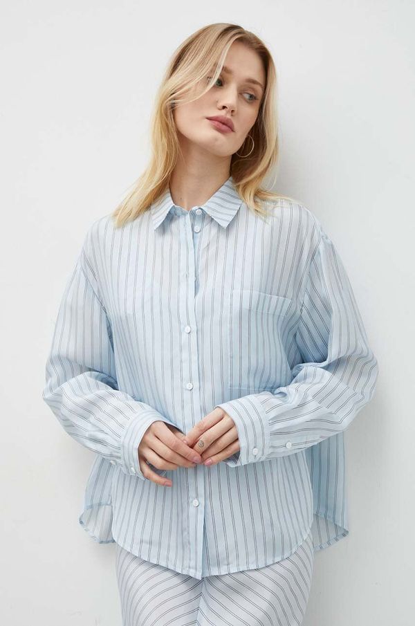 Herskind Svilena bluza Herskind River regular, s klasičnim ovratnikom, 5177980