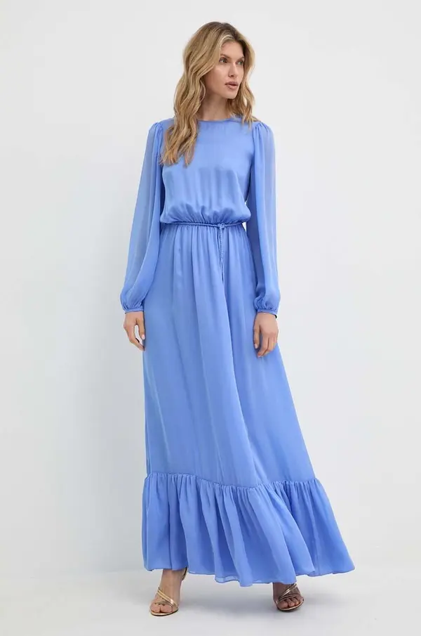 Luisa Spagnoli Svilena haljina Luisa Spagnoli RUNWAY COLLECTION maxi, širi se prema dolje, 541114
