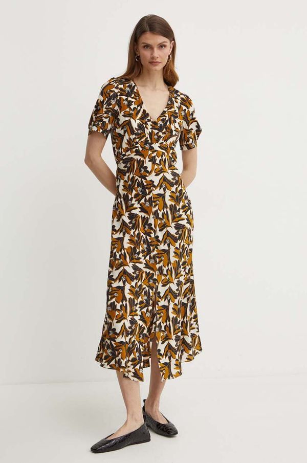 Weekend Max Mara Svilena haljina Weekend Max Mara midi, širi se prema dolje, 2415221043600