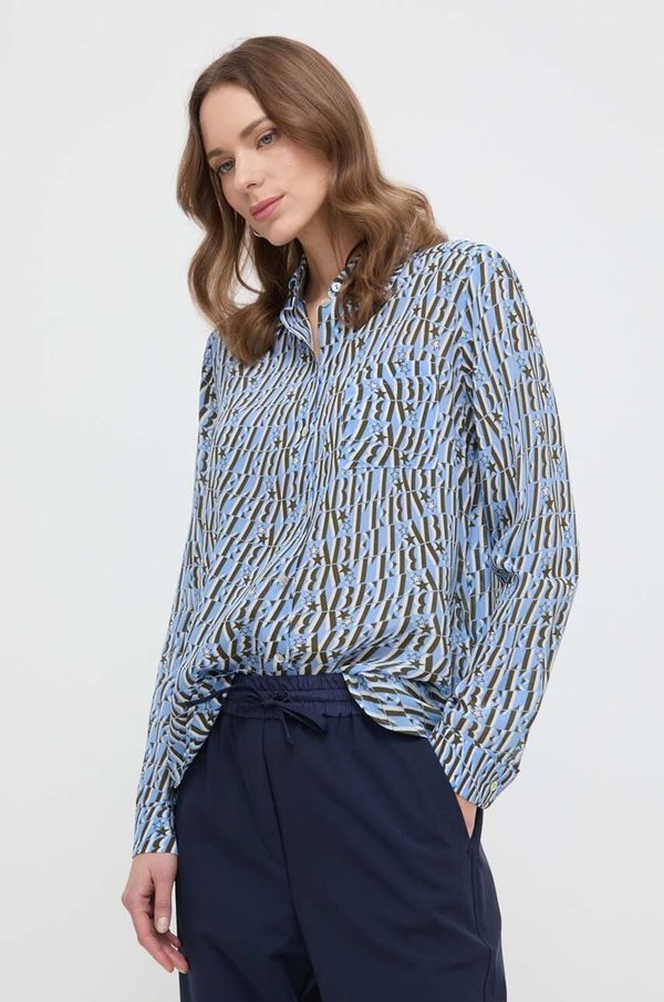 Marella Svilena košulja Marella regular, s klasičnim ovratnikom