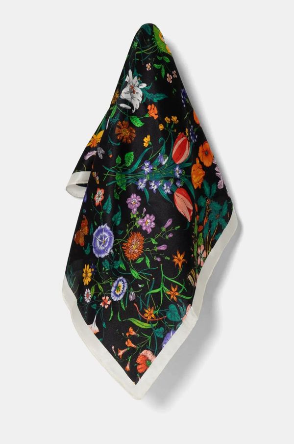 Answear Lab Svilena marama Answear Lab boja: crna, s uzorkom